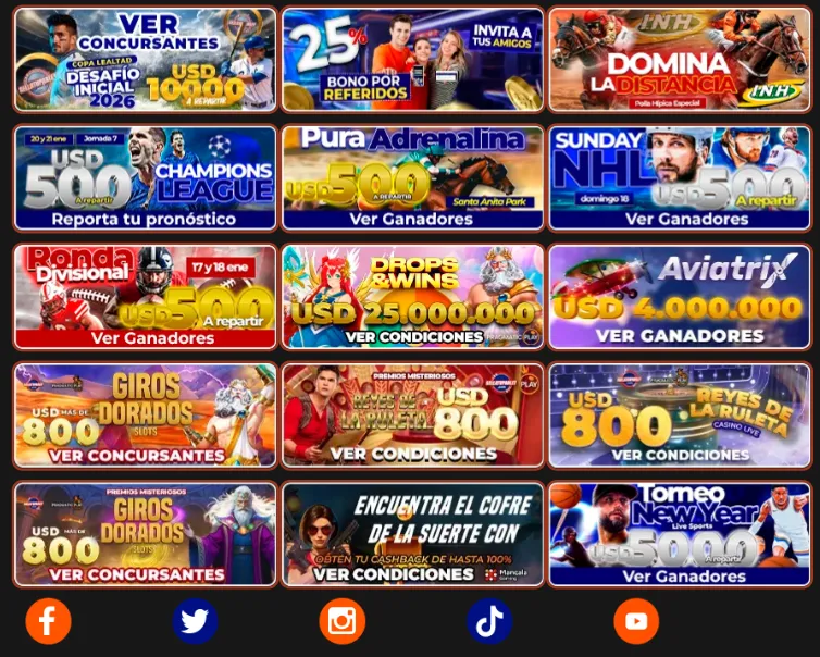 SellaTuParley promociones destacadas con torneos premios y bonos.